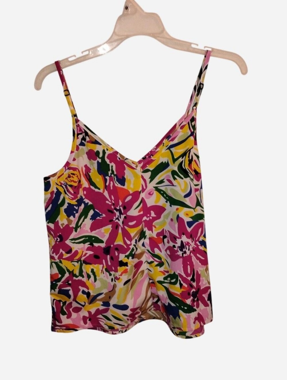 Abstract Floral Camisole Tank Top | Size Small